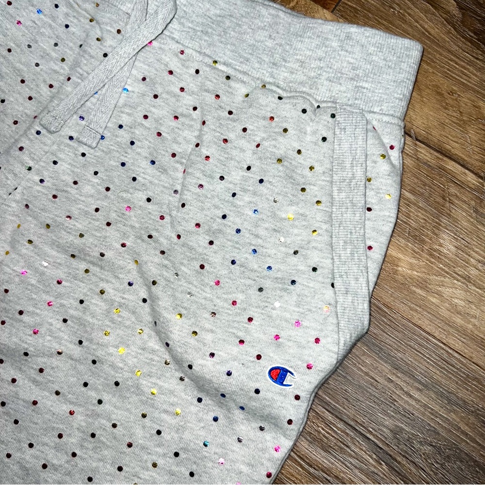 Champion Girls 2-Piece Multi-Color Polka Dot Hoodie and Sweatpants Set, Size XL - Picture 10 of 15